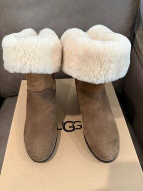 UGG EDELINA Suede Wedge Boots